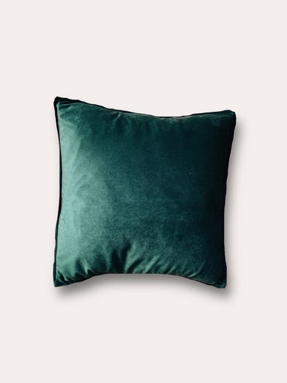 Forest Green Velvet Cushion