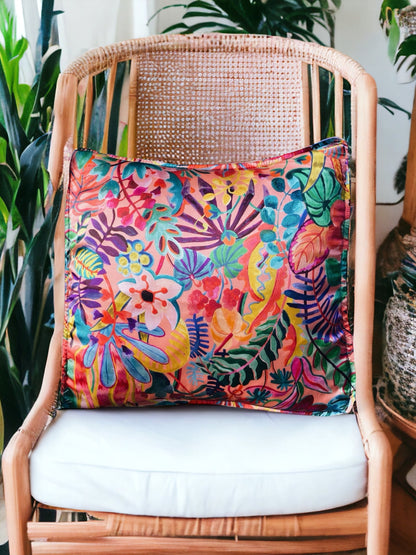 Liberty Fabric Jungle Trip Silk Cushion