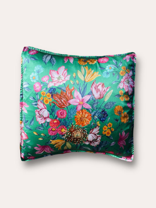 Liberty Fabric Stately Bouquet Silk Cushion