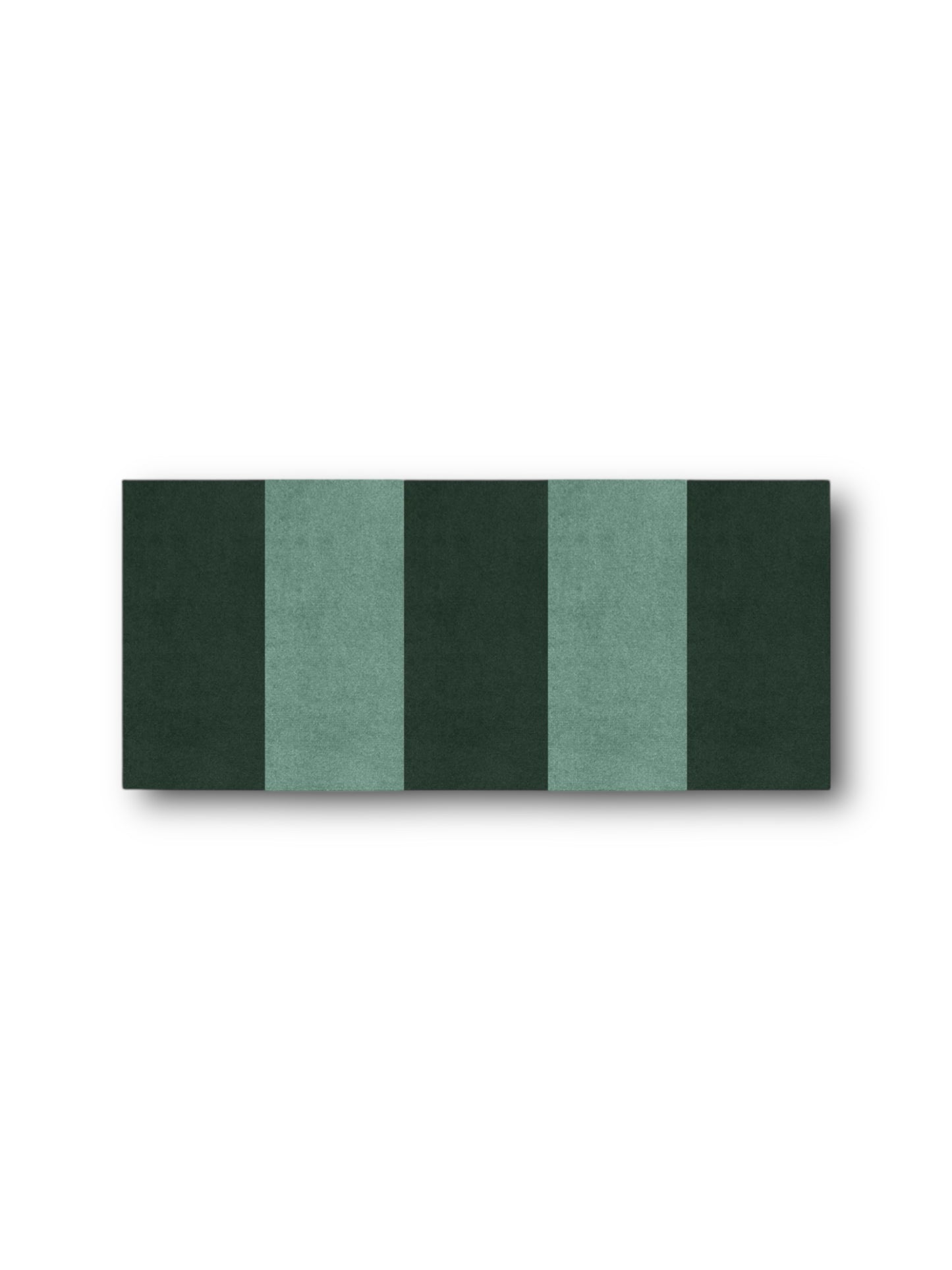 Striped Forest Green & Duck Egg Blue Velvet Bolster Oblong Cushion