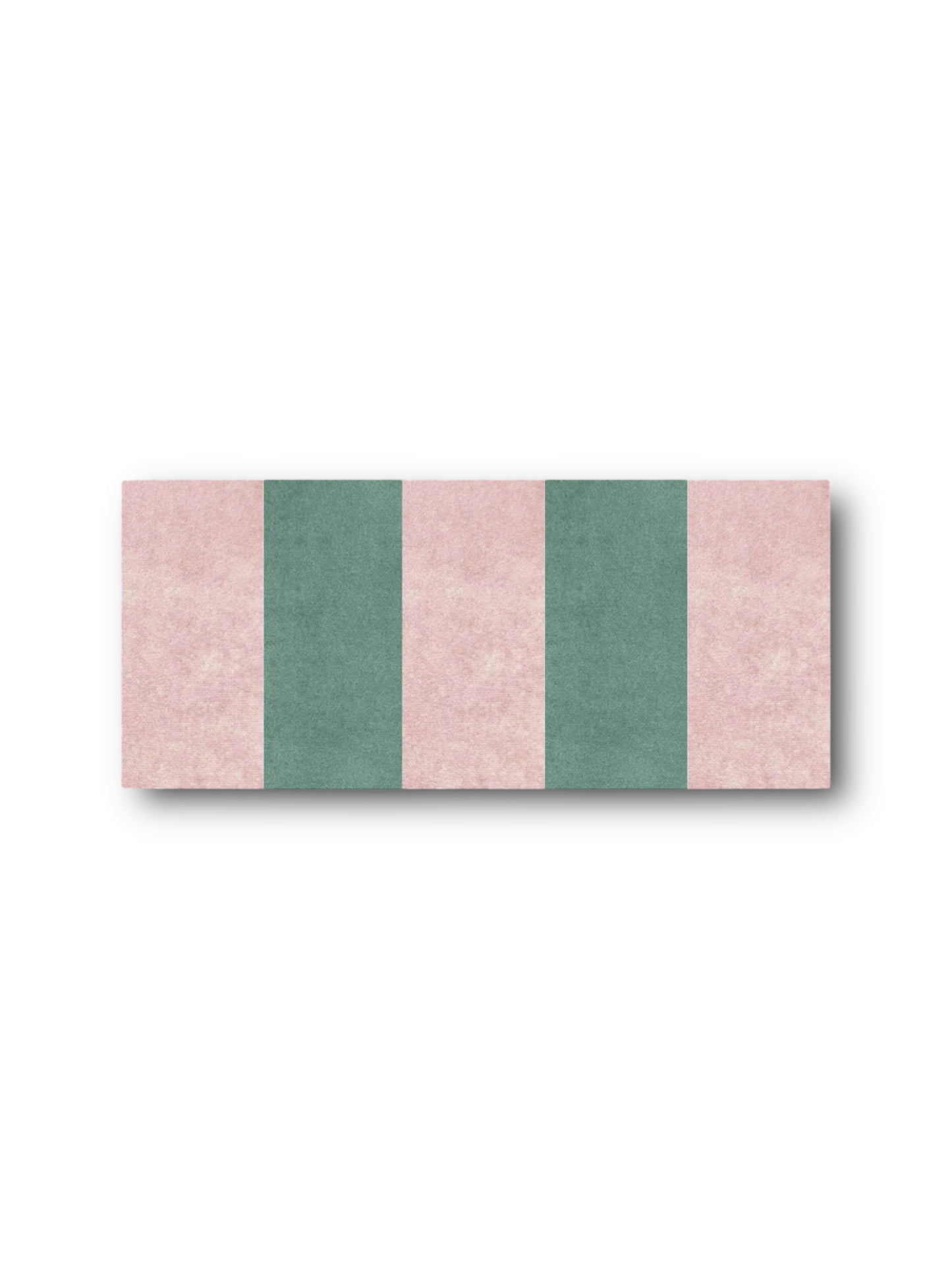 Striped Powder Pink & Duck Egg Blue Velvet Bolster Oblong Cushion